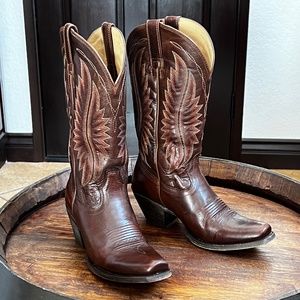 Ariat Boots Whiskey Brown Narrow Square Toe Size 7 B